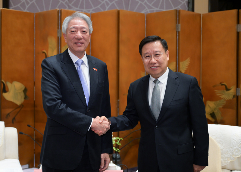 王晓晖会见新加坡国务资政兼国家安全统筹部长张志贤「相关图片」