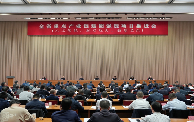 施小琳在全省重点产业链建圈强链项目推进会上强调
优化产业生态强链延链补链
不断提升产业发展能级加快培育新质生产力「相关图片」