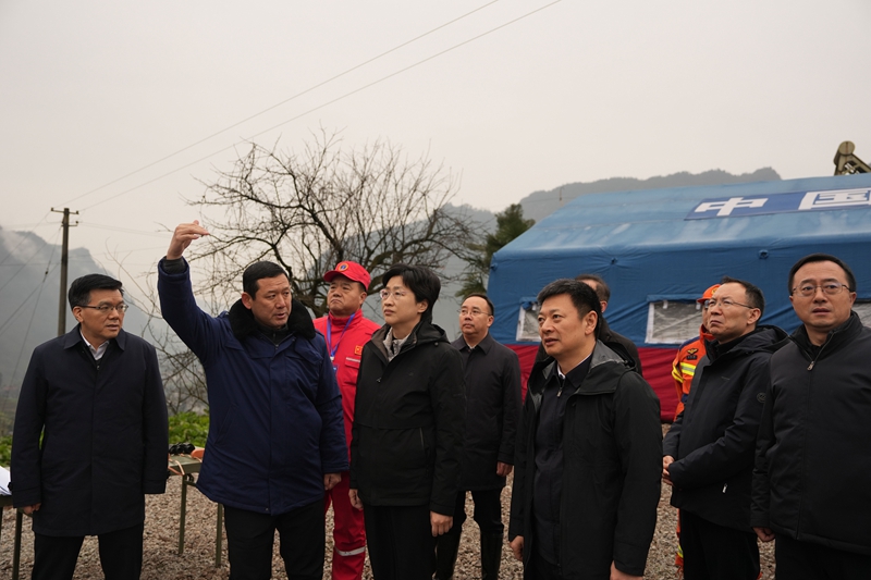 施小琳在宜宾市筠连县调研推动“2·8”山体滑坡灾害应对处置工作「相关图片」